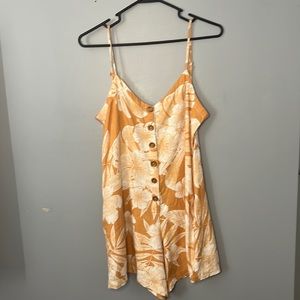 Cute summer flower print romper